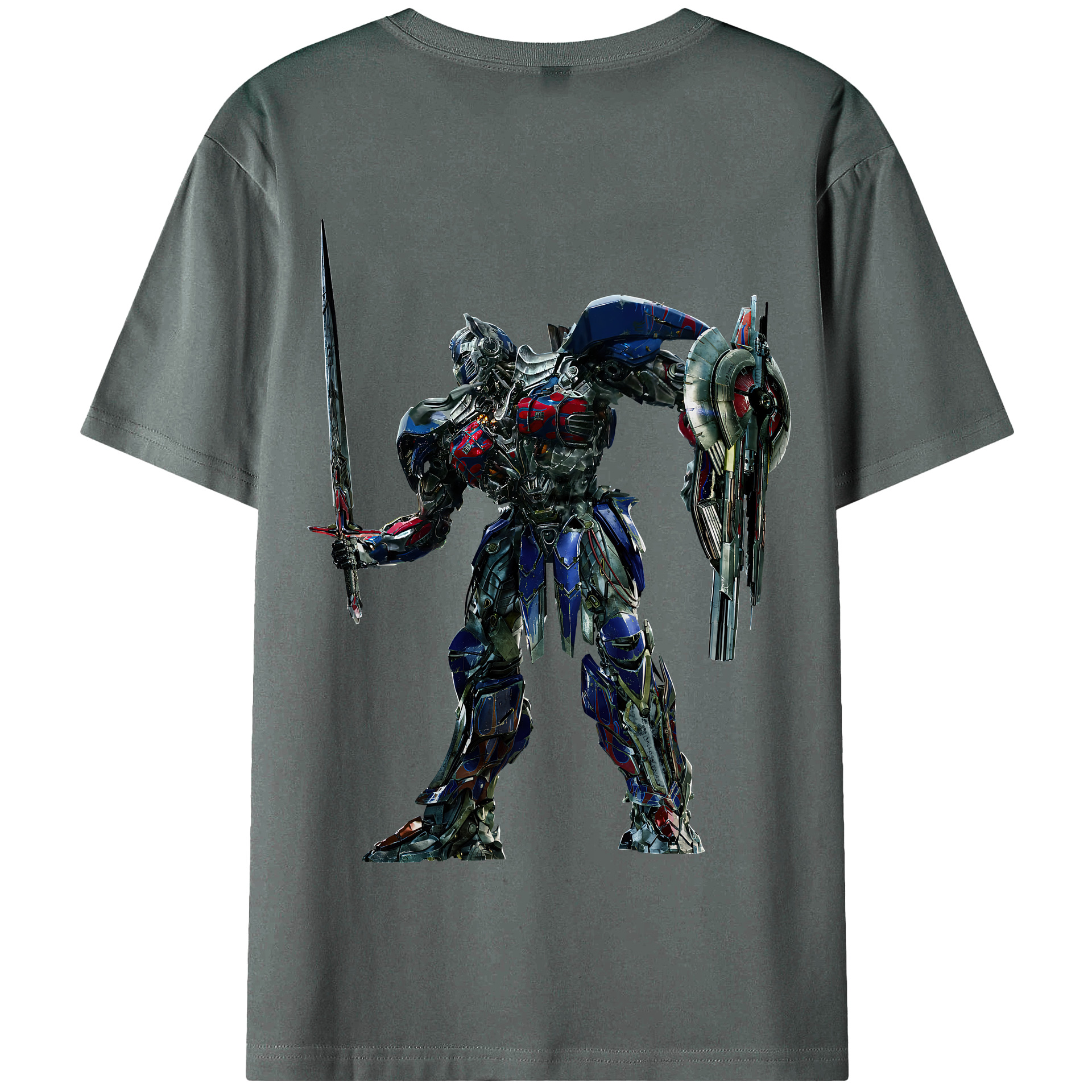 （画像用） Transformers トランスフォーマー 綿100％半袖Tシャツ（背面プリント）